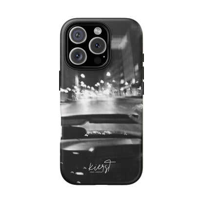 Faded Summer Nights iPhone Case | A Cinematic Blur of City Lights and Nostalgia