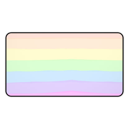 Pastel Rainbow Desk Mat