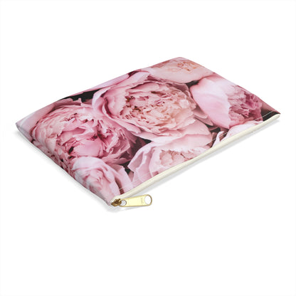 Pink Peonies Accessory Pouch