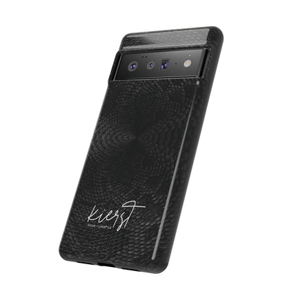 Black + Grey Snake Print Google Pixel Phone Case