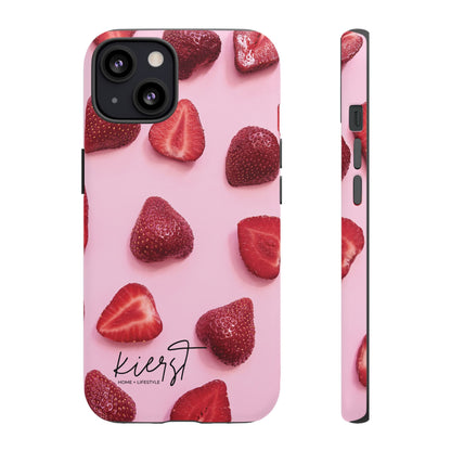 Strawberries iPhone Case | A Sweet Statement Rooted in Soft Luxury