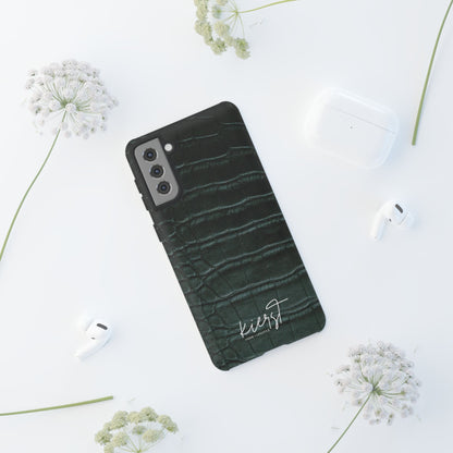 Emerald Crocodile Print Samsung Galaxy Case | Bold. Luxe. Unapologetic.