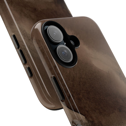 Brown Abstract iPhone Case