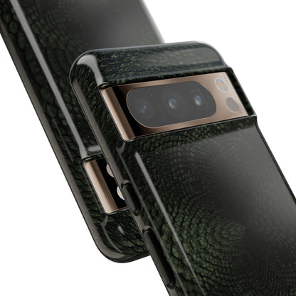 Deep Rich Green Snake Print Google Pixel Case | Bold. Luxe. Unapologetic.