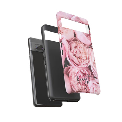 Pink Peonies Google Pixel Phone Case | Romantic Florals, Everyday Function
