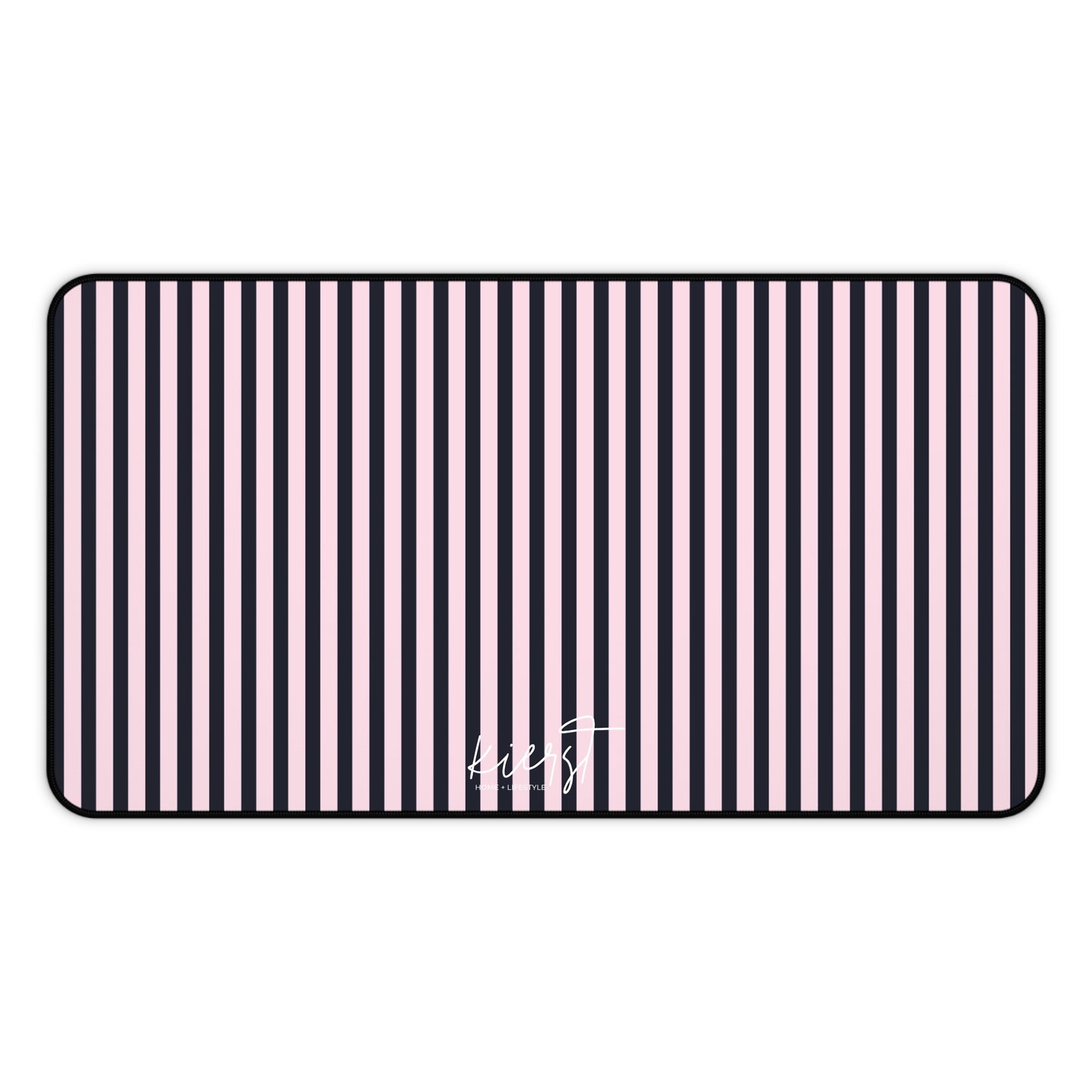 Signature Pink + Signature Storm Striped Desk Mat