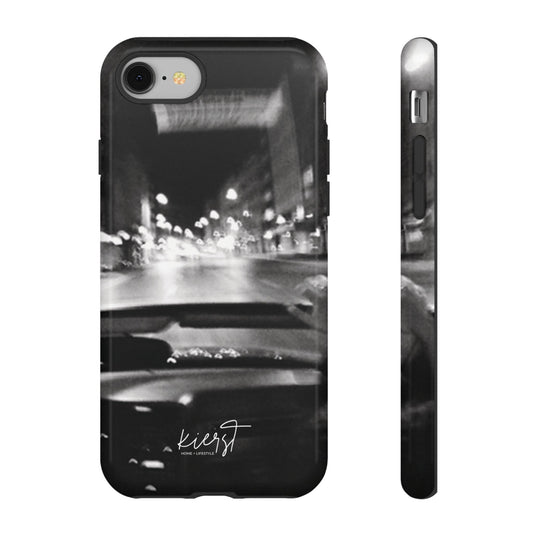 Faded Summer Nights iPhone Case | A Cinematic Blur of City Lights and Nostalgia