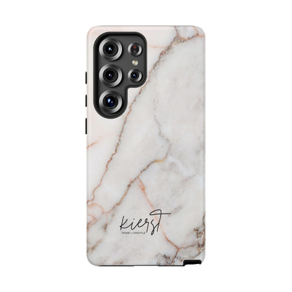 Warm White Marble Samsung Galaxy Phone Case