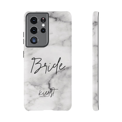 Bride Lived-In White and Grey Marble Samsung Galaxy Phone Case