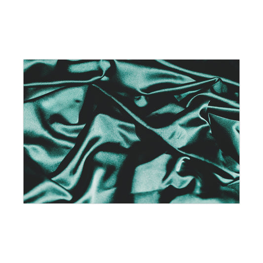 Emerald Satin Print Gift Wrapping Paper