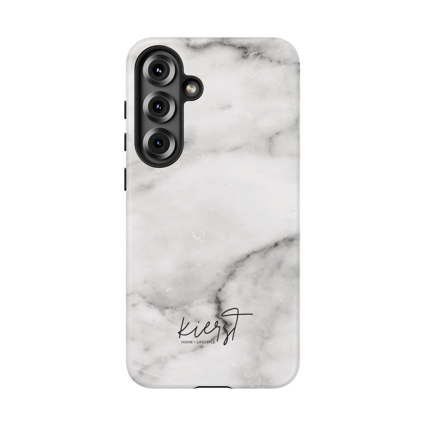 Lived-In White and Grey Marble Samsung Galaxy Phone Case