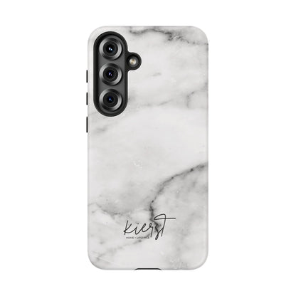 Lived-In White and Grey Marble Samsung Galaxy Phone Case