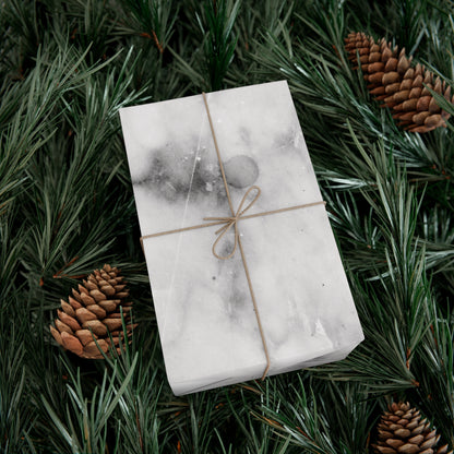 Lived-In Grey Marble Gift Wrapping Paper