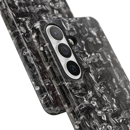 Grey Tweed Print Samsung Galaxy Phone Case