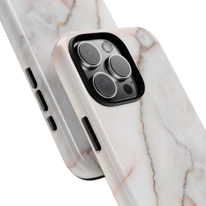Warm White Marble iPhone Case