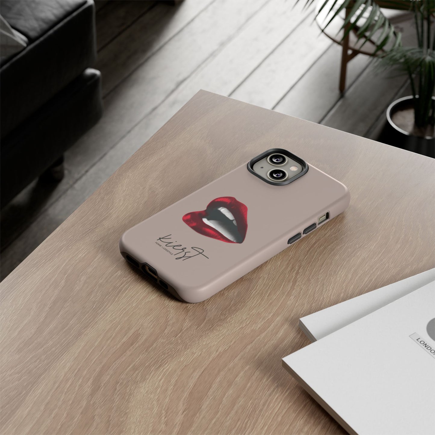 Retro Red Lips iPhone Case | Pop Art Meets Polished