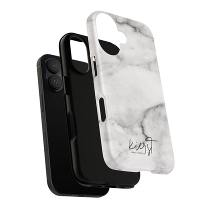 Lived-In White and Grey Marble iPhone Case | Curated Calm, Captured in Marble