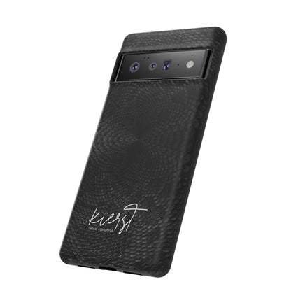 Black + Grey Snake Print Google Pixel Phone Case