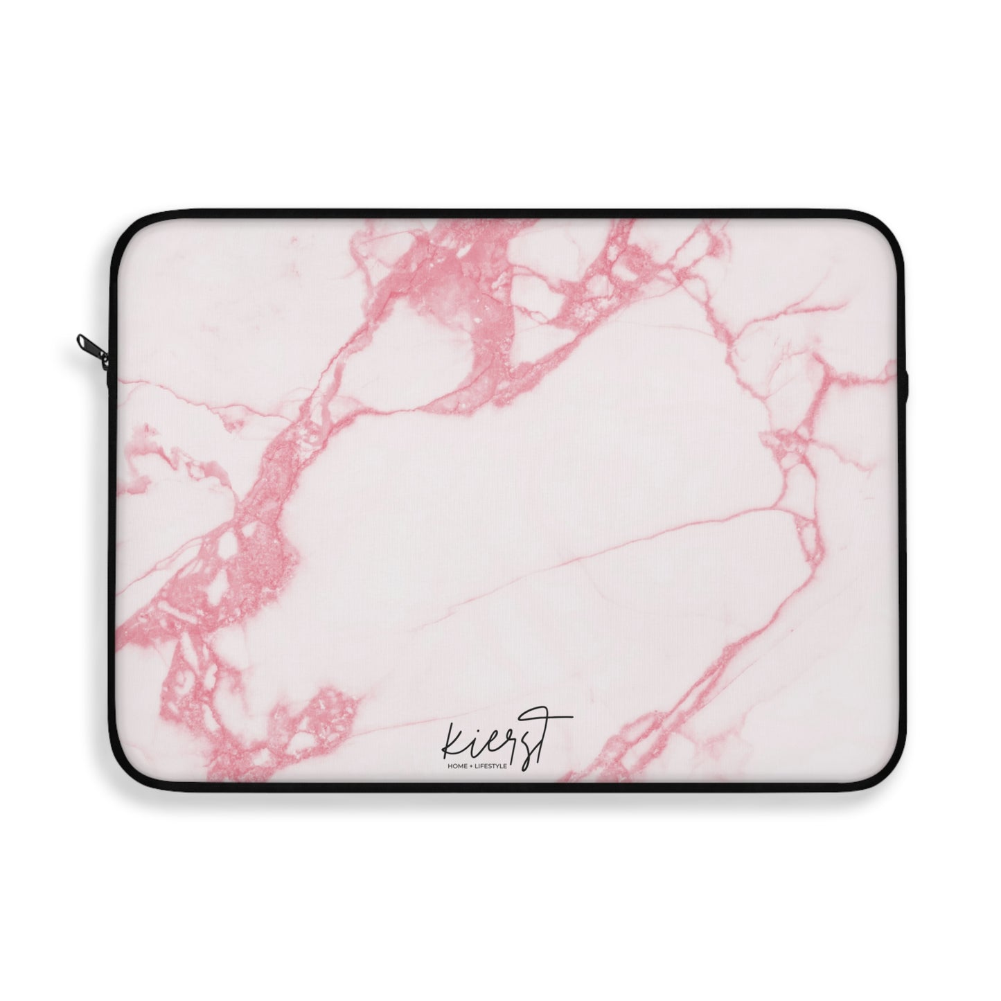 Pink & White Marble Laptop Sleeve | Soft Sophistication for Everyday Tech