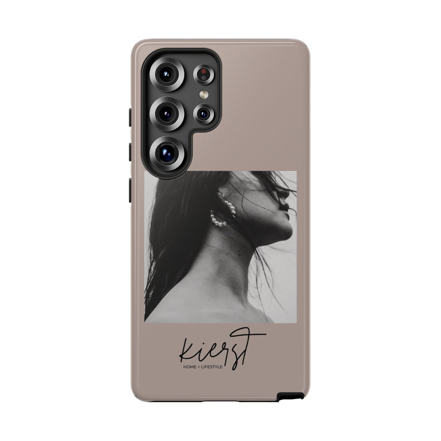 Black & White Fashion Portrait Samsung Galaxy Phone Case