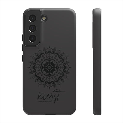 Black Mandala Samsung Galaxy Phone Case | Elevated Symmetry, Timeless Energy