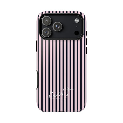 Signature Pink + Signature Storm Stripe iPhone Case