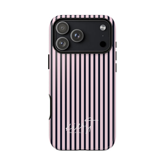 Signature Pink + Signature Storm Stripe iPhone Case