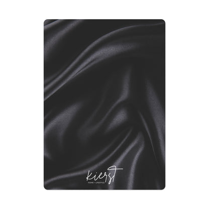 Black Silk Print Luxury Poker Playing Cards – 54 Card Deck