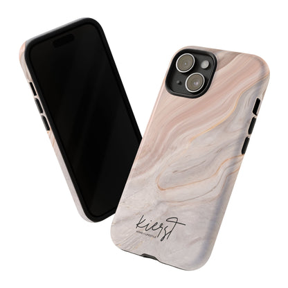 Blush Swirl Marble iPhone Case | Soft Curves, Strong Protection