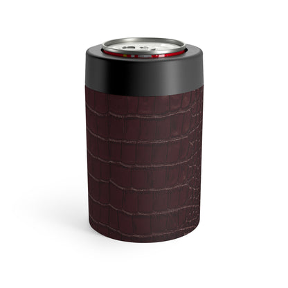 Signature Velvet Noir Crocodile Print Can Holder