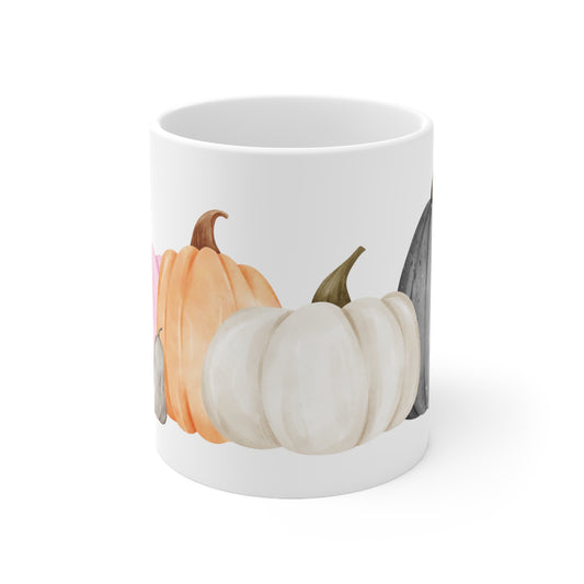 Watercolor Pumpkin Ceramic Mug 11oz