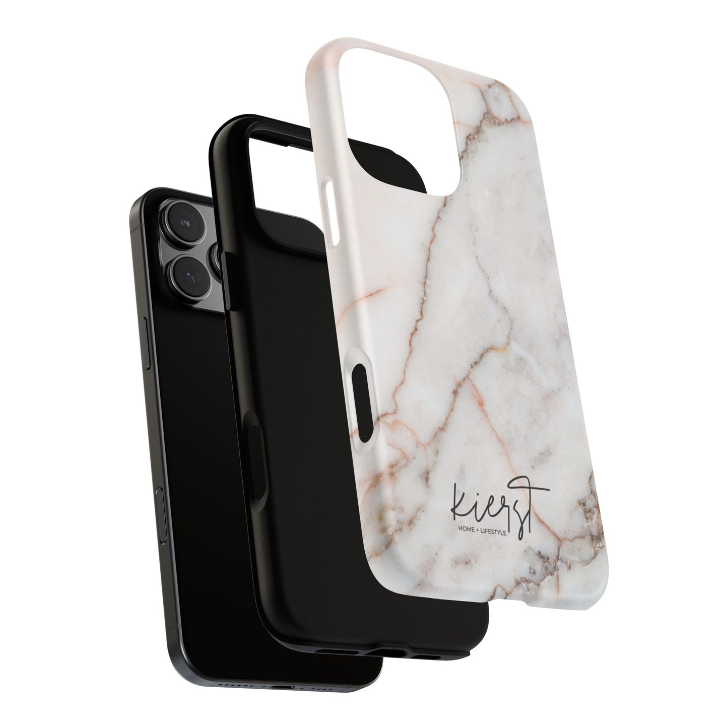 Warm White Marble iPhone Case
