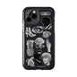 Black & White Vintage Sticker Design iPhone Case