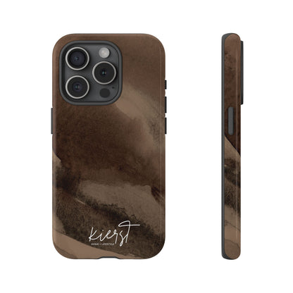 Brown Abstract iPhone Case