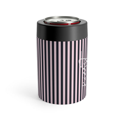 Signature Pink + Signature Storm Striped Can Holder