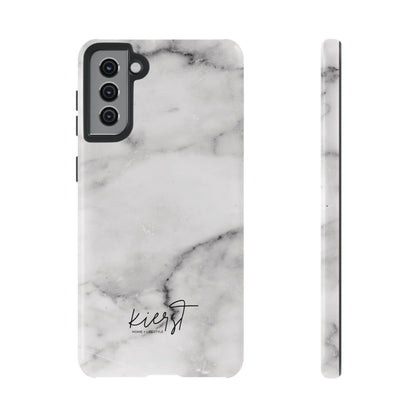 Lived-In White and Grey Marble Samsung Galaxy Case | Soft Strength, Redefined