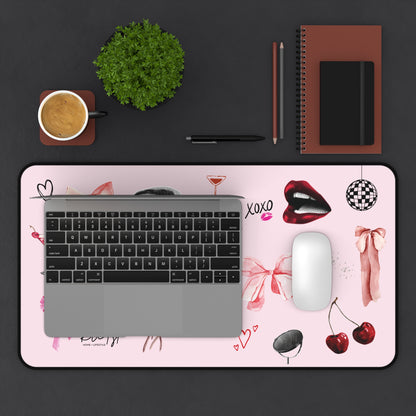 Pink Desk Mat - Edge of Romance