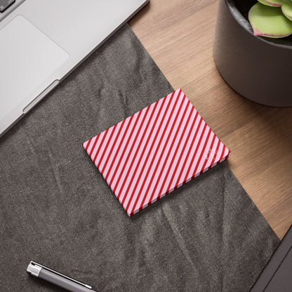 Holiday 25 Pink and Red Diagonal Striped Post-it® Note Pad