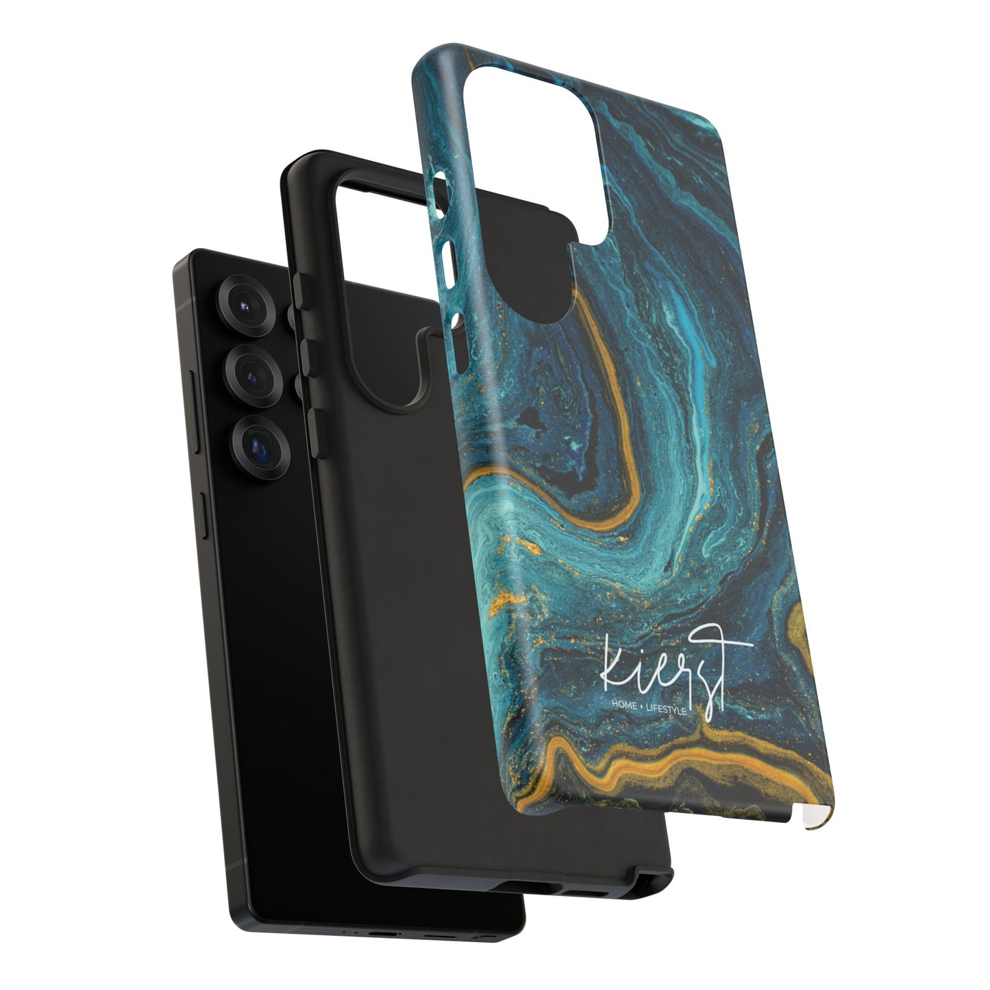 Teal & Gold Marble Samsung Galaxy Case