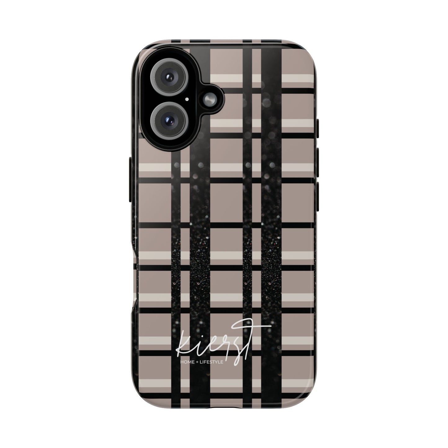 Elevated Neutrals Plaid iPhone Case | Classic Pattern, Modern Contrast
