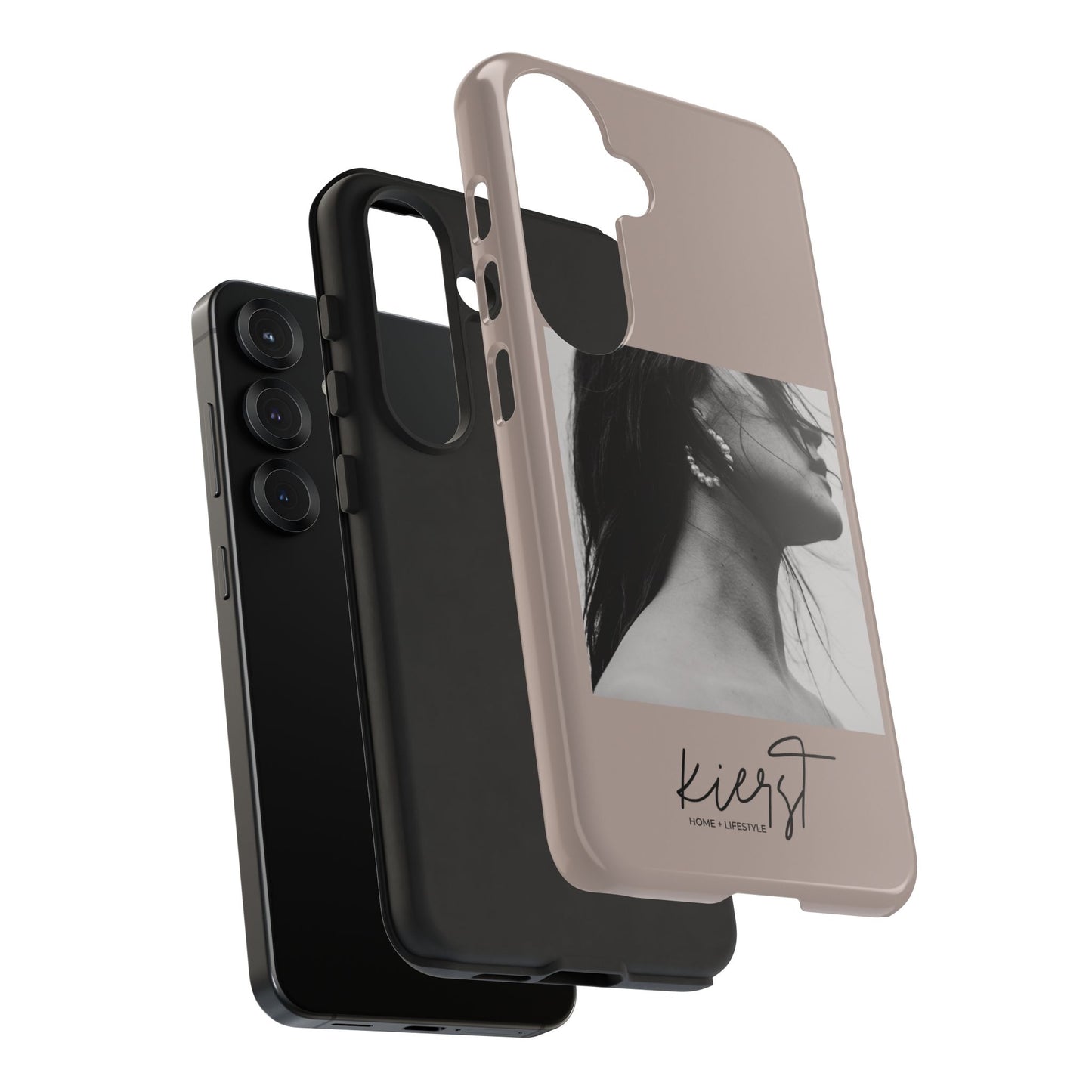 Black & White Fashion Portrait Samsung Galaxy Phone Case