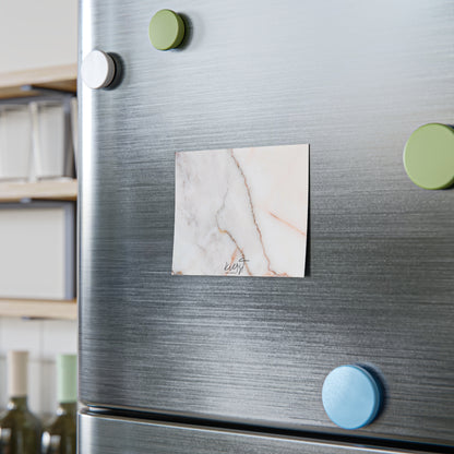 Warm White Marble Post-it® Note Pad | Elegant Stone-Inspired Sticky Notes for Office & Home