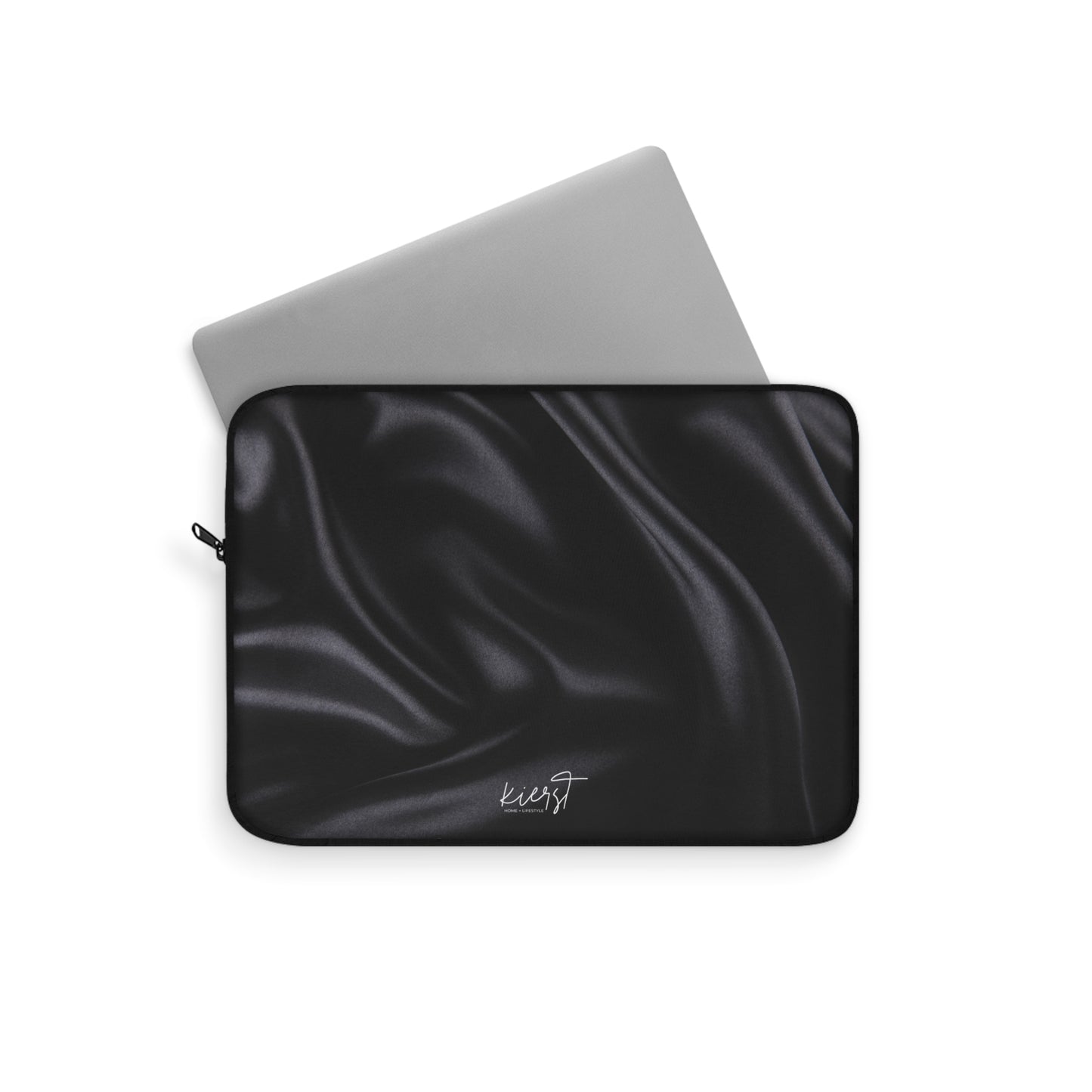 Black Silk Print Laptop Sleeve
