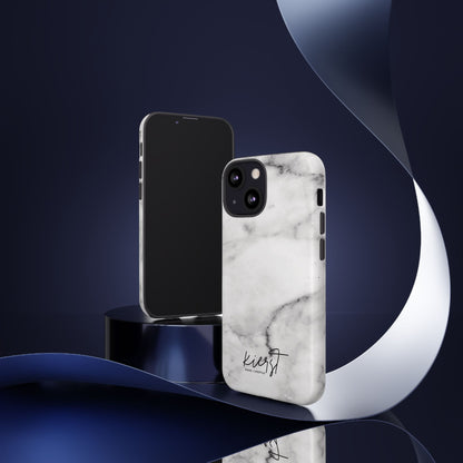 Lived-In White and Grey Marble iPhone Case | Curated Calm, Captured in Marble