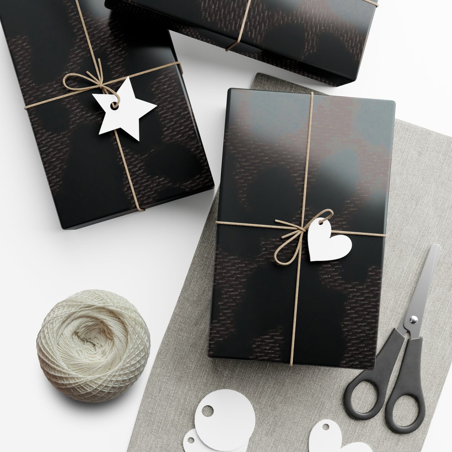 Black Leopard Gift Wrapping Paper