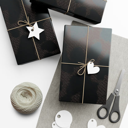 Black Leopard Gift Wrapping Paper
