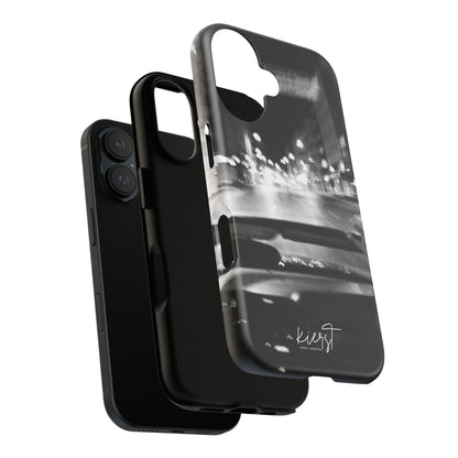 Faded Summer Nights iPhone Case | A Cinematic Blur of City Lights and Nostalgia