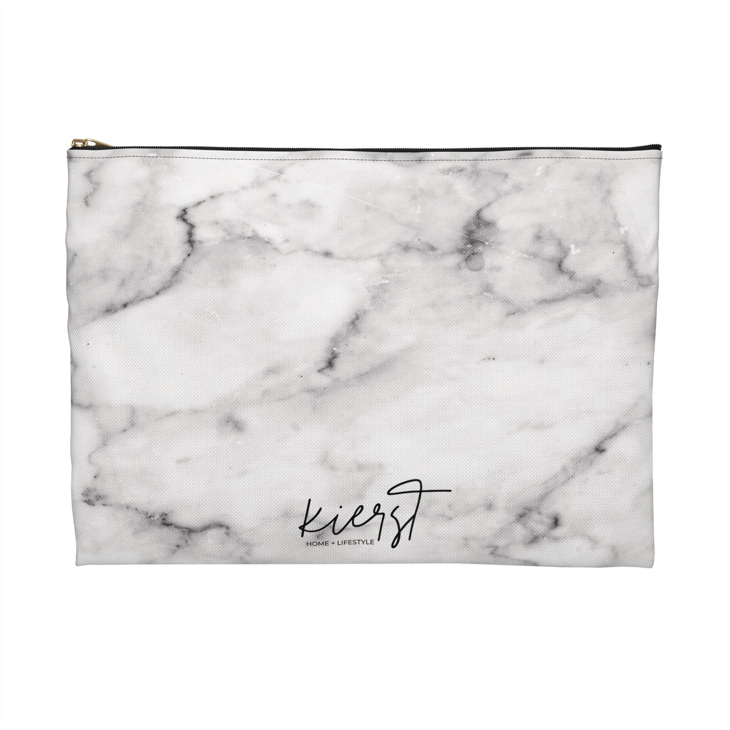 Lived-In Grey Marble Accessory Pouch