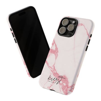Pink & White Marble iPhone Case | Classic Elegance, Feminine Twist