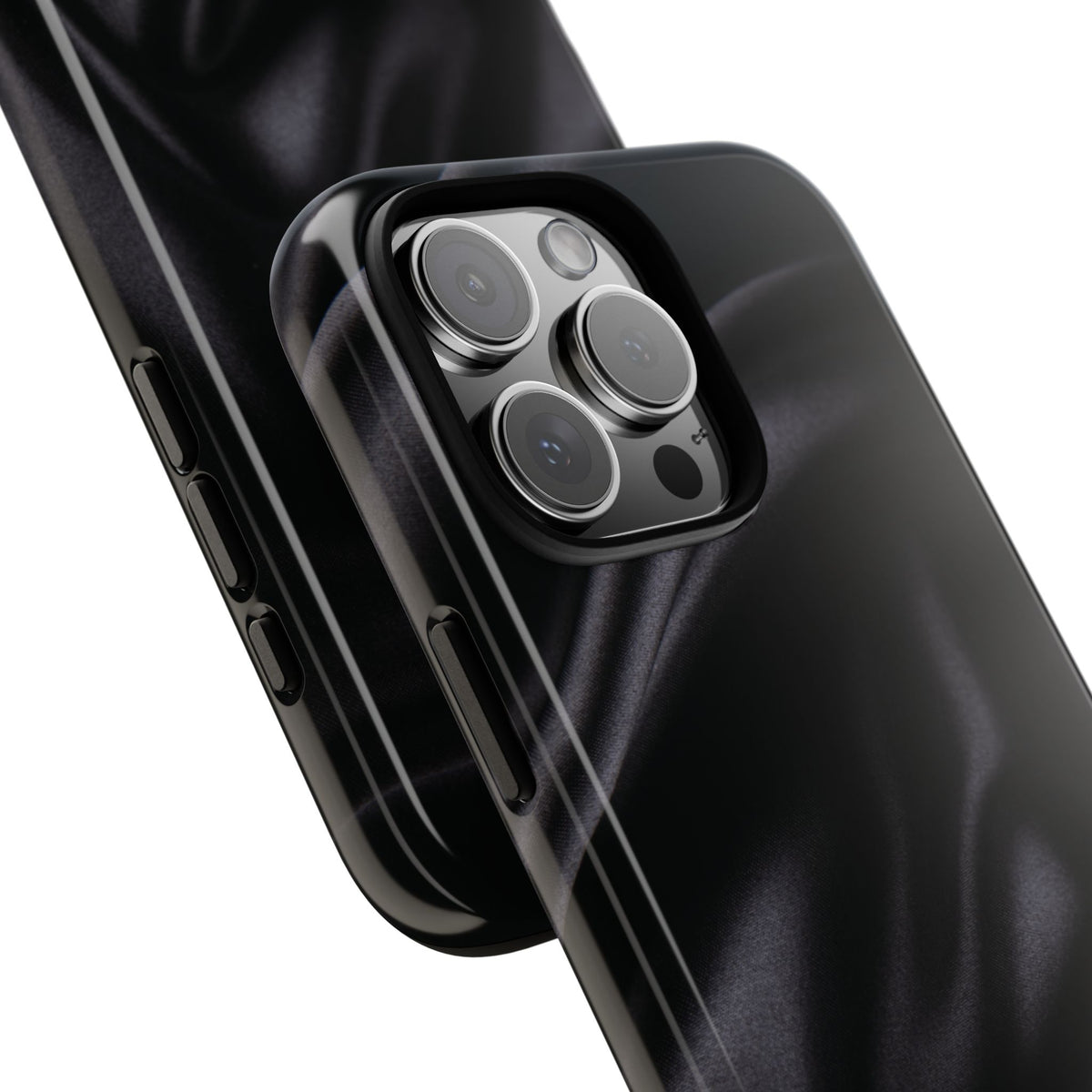 Black Silk Print iPhone Case